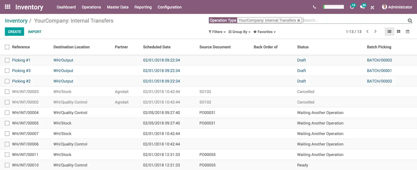odoo inventory software 01 - Odoo ERP CRM Software